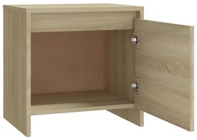 Mesa cabeceira 45x34x44,5cm derivados madeira carvalho sonoma