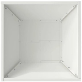 Vasos de Jardim - 5 Peças Brancas (40x40x15 cm) em Plástico