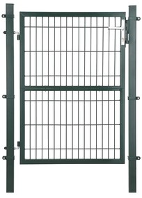 Portão de jardim 106 x 125 cm (C x A) em aço galvanizado Verde