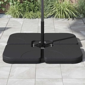 Base de guarda-sol portátil areia/água 60 L