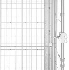 Canil de exterior com telhado 16,94 m² aço galvanizado