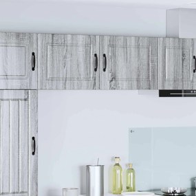 vidaXL Armário de Cozinha com porta 2 pcs Cinza Sonoma 50 x 31 x 40 cm