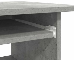 Secretária 80x45x74 cm derivados de madeira cinzento cimento