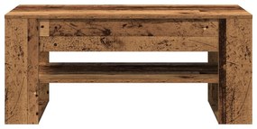 Mesa de Centro vidaXL em Madeira Velha 102x55x45 cm de Madeira de Enge