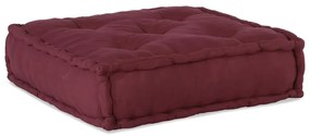 Pufe modular 70x70x36 cm tecido castanho