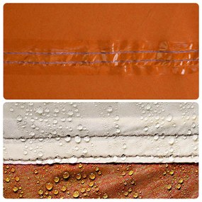 Lona de campismo 430x380x210 cm impermeável laranja