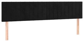 Cama box spring c/ colchão e LED 120x190 cm couro artif. preto