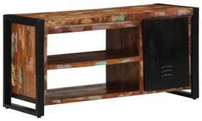 vidaXL Banco de Sapatos Multicolorido 100x40x50 cm Madeira Recuperada