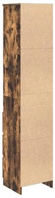 Aparador alto 37,5x35x180cm derivados madeira carvalho fumado