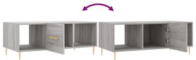 Mesa de centro 102x50x40cm derivados de madeira cinzento sonoma