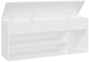 Banco sapateira 105x30x45 cm derivados de madeira branco