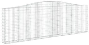 Cestos gabião arqueados 15 pcs 400x30x120/140 ferro galvanizado