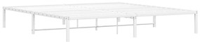 Estrutura de cama 193x203 cm metal branco