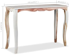 Mesa consola 110x40x76 cm madeira de acácia maciça