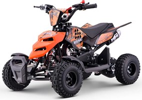 Mini moto 4 gasolina para crianças 49cc Raptor R4 Laranja