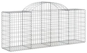 Cestos gabião arqueados 15pcs 200x50x80/100cm ferro galvanizado