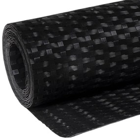 Tela de varanda 300x80 cm vime PE preto