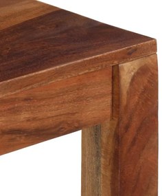 Mesa de jantar 120x60x76 cm madeira maciça de acácia