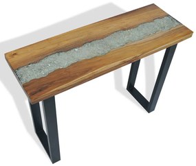 Mesa consola em teca 100x35x75 cm