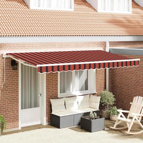 Toldo Retrátil Manual Azul Marinho 400x200 cm