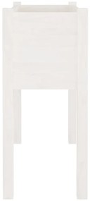 Vasos/floreiras de jardim 2 pcs 70x31x70 cm pinho maciço branco