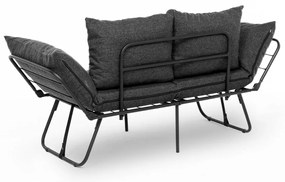Sofá-Cama de 2 Lugares Viper – Cinzento Escuro – 150x78x60 cm