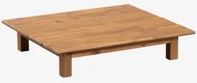 Mesa De Centro Retangular Para Jardim 85x75 Cm Em Madeira De Acácia Brina Castanho Acácia - Sklum