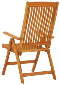 Cadeiras de jardim dobráveis 2 pcs madeira de eucalipto maciça