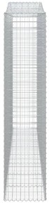 Cestos gabião arqueados 2pcs 400x50x220/240cm ferro galvanizado