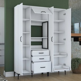 Armário Multiusos JE131 – Branco – 150 x 198,6 x 40 cm