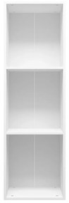 Estante/móvel de TV 36x30x114 cm contraplacado branco