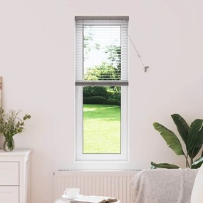 vidaXL Persianas venecianas Manual Prateado 130 x 40 cm Alumínio