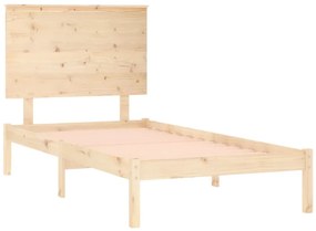 Estrutura cama pequena solteiro 75x190 cm madeira maciça
