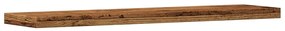 Prateleiras de parede 4 pcs derivados de madeira madeira velha