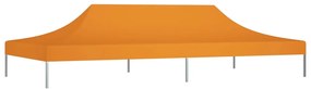 Teto para tenda de festas 6x3 m 270 g/m² laranja