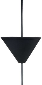 Candeeiro de teto suspenso em rattan preto natural 186 cm BOERI Beliani