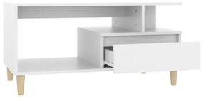 Mesa de centro 90x49x45 cm derivados de madeira branco