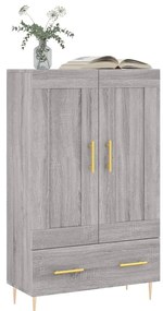 Armário alto derivados de madeira 69,5x31x115cm cinza sonoma