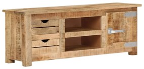 vidaXL Móvel de TV 110x30x40 cm madeira de mangueira áspera