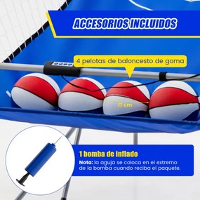 Jogo de basquetebol Placar eletrónico dobrável com 8 modos de jogo Suporte para cesto de basquetebol 206 cm Verde