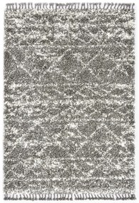 vidaXL Tapete berbere shaggy PP cinzento e bege 160x230 cm