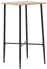 vidaXL Mesa de bar 60x60x111 cm MDF cor carvalho