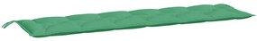 Almofadões banco jardim 2 pcs 200x50x7cm tecido oxford verde