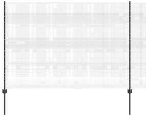 Cerca de Fio Soldado com 44 Postes U Cinza 1.5x50 m Aço