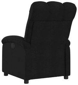 Poltrona elétrica reclinável tecido preto