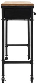 Mesa consola em MDF e madeira de abeto 100x33,5x80 cm