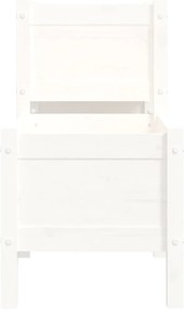 Vaso/floreira 178,5x44x75 cm pinho maciço branco