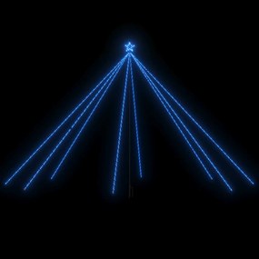 Iluminação p/ árvore de Natal int/ext 800 LEDs 5 m azul