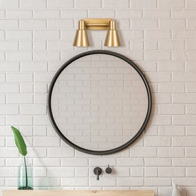 Candeeiro de Parede Funnel – Dourado – 38 x 21 x 21 cm