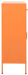 Armário de arrumação aço 80x35x101,5 cm laranja